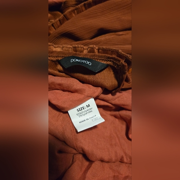 Dokotoo Womens Long Sleeve Open Back Mini #527 NWOT - Picture 3 of 11